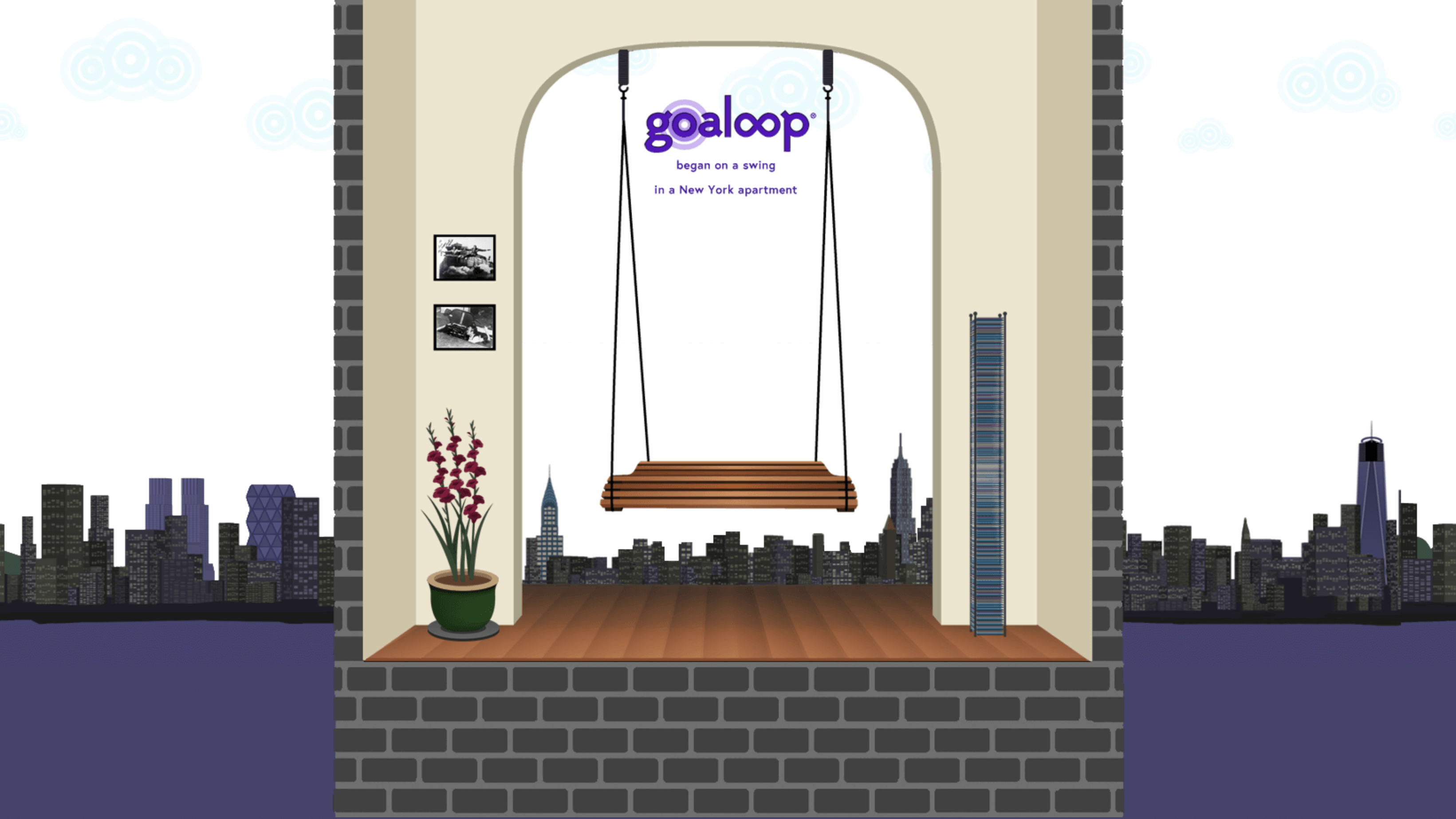 Goaloop began on a swing in a New York City apartment